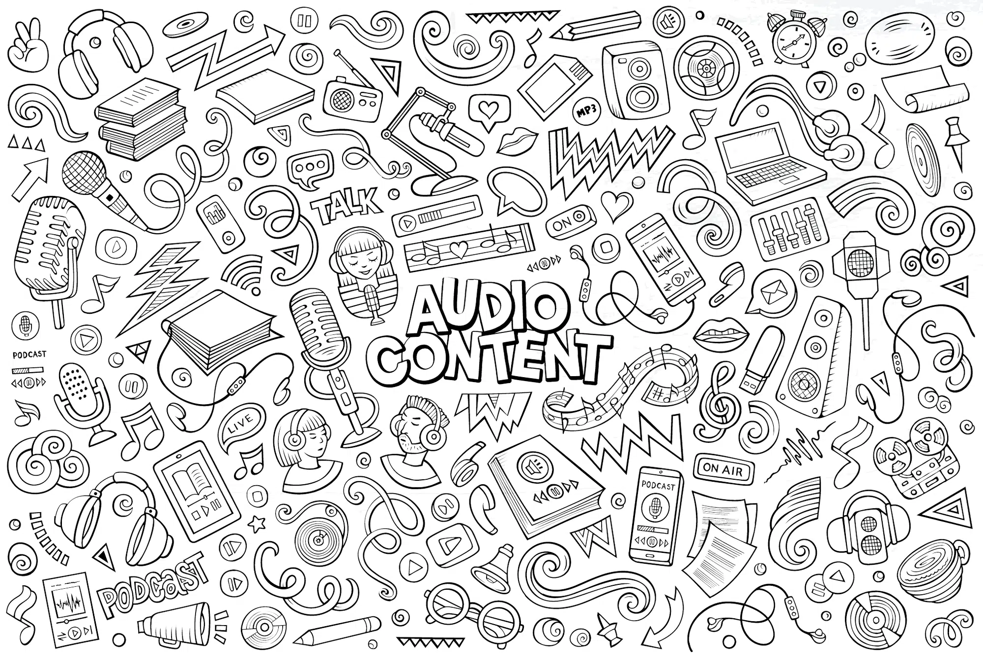 wallppaper temático de podcast